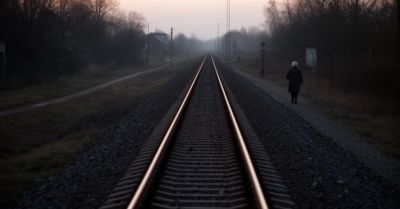 Dwaj mężczyźni szli po torowisku. Dostali mandaty